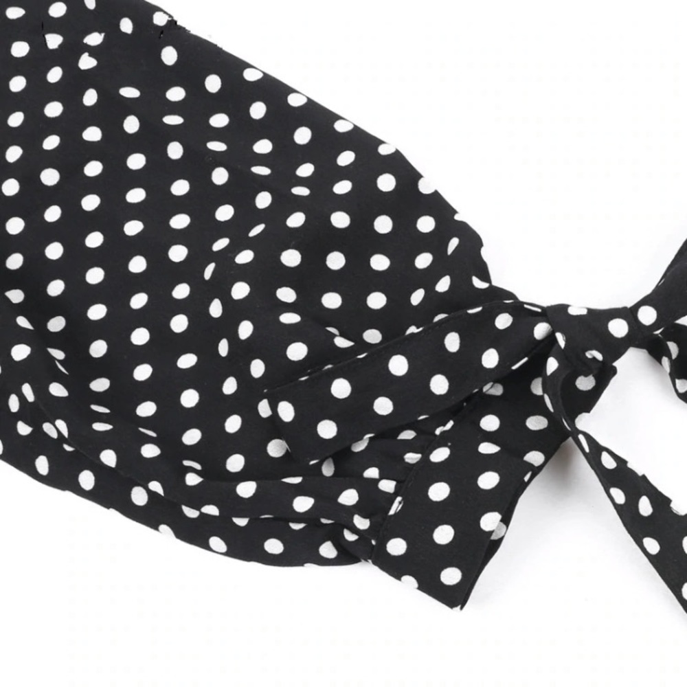 🔹Last 1🔹Polka Dot Cold Shoulder Blouse - Picture 5 of 8